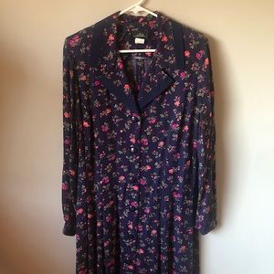 Vintage Lady Hardin Button-Down Floral Dress 14